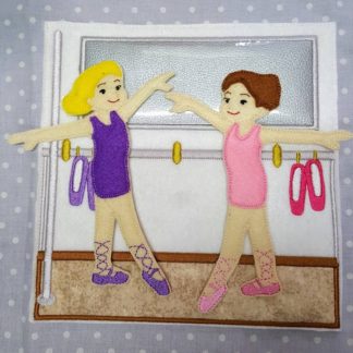 Ballet dancers 8x8 quiet book pages - ITHWL