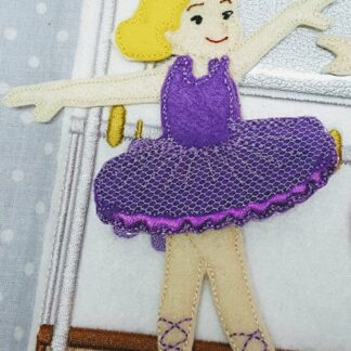 Ballet dancers 8x8 quiet book pages - ITHWL