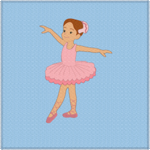 Ballet dancers 8x8 quiet book pages - ITHWL