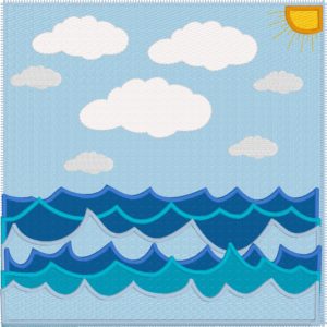 Daytime sea scene with lighthouse - ITHWL