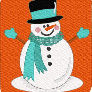 Snowman feltie 4x4 - including svg files