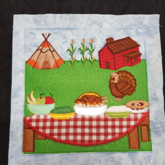 Thanksgiving feast quiet book page