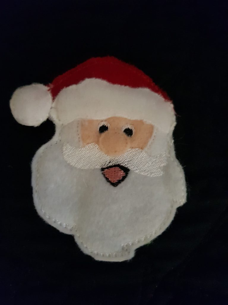 Christmas feltie - Santa head