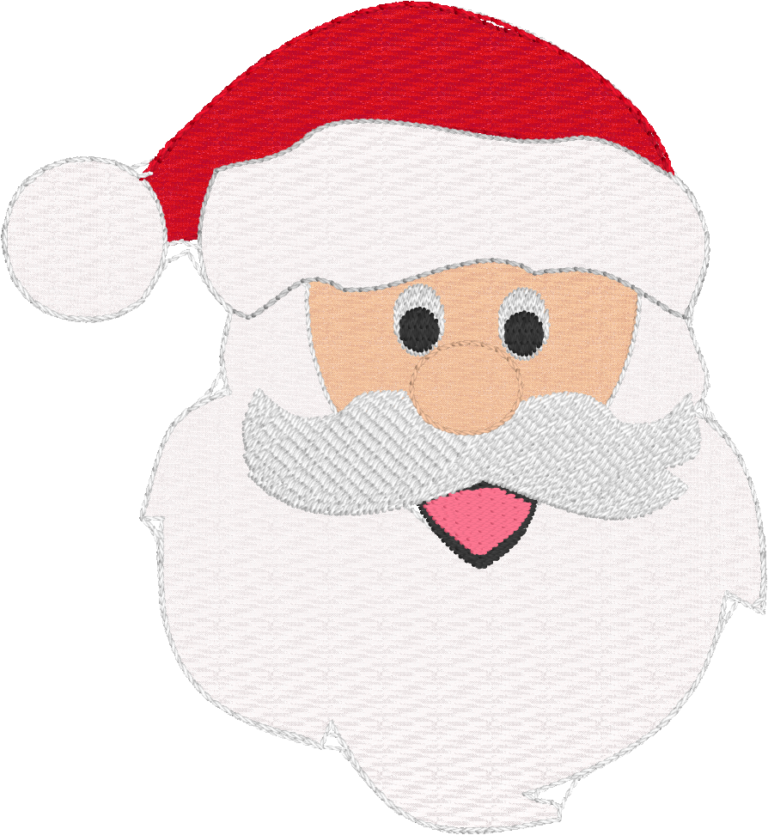 Christmas feltie - Santa head - Image 2