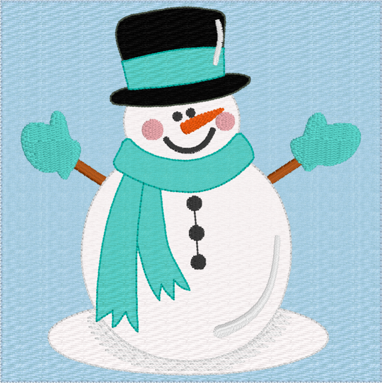 Christmas feltie - Snowman - Image 4