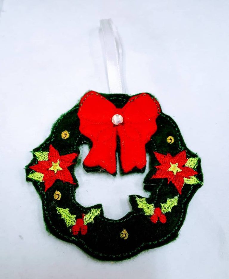 Christmas wreath 4x4 - ITHWL