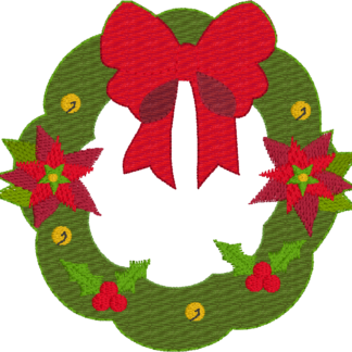 Christmas wreath 4x4 - ITHWL