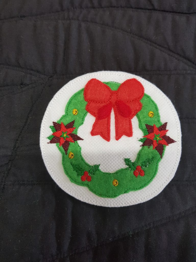 Christmas wreath 4x4 - ITHWL