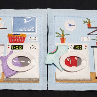 Laundry room 8x8 quiet book pages - ITHWL