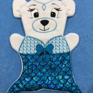 Fosta bear mermaid 8x12- ITHWL