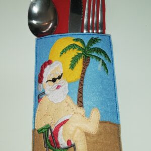 Cutlery holder sunny Santa - ITHWL