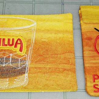 Kahlua Mug rug & straw pocket - ITHWLKahlua Mug rug & straw pocket - ITHWL