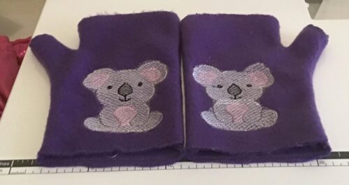 Koala fingerless mittens - ITHWL
