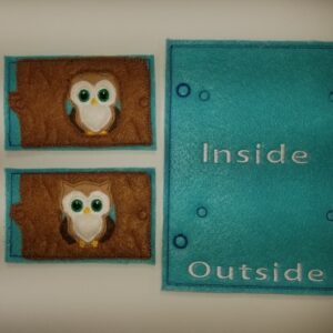 Inside outside Quiet book page 5x7 - ITHWL