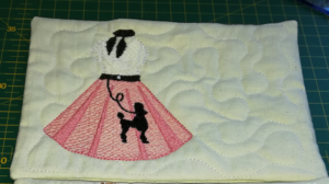Poodle skirt cup coaster - ITHWL