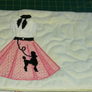 Poodle skirt cup coaster - ITHWL