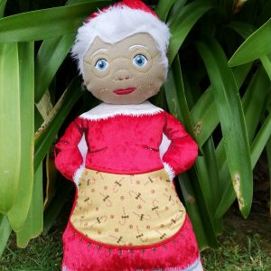 Mrs Claus Santa doll 7.5x11 - ITHWL