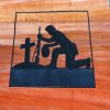 Aussie soldier kneeling 8x8 - ITHWL