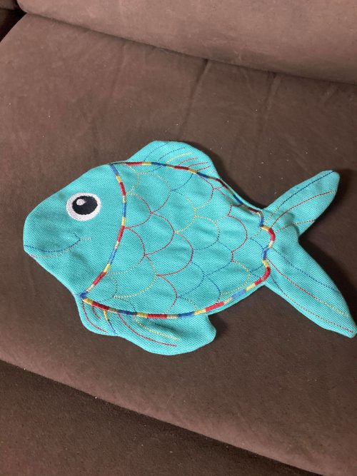 Fish stitched stuffie - ITHWL