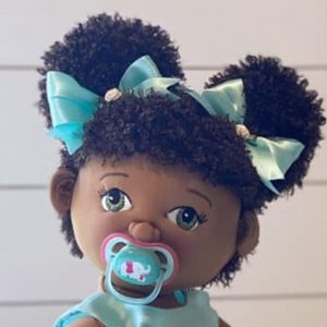 Meggie stitched on hair pigtails - ITHWL