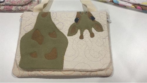 Giraffe zipper flap bag - ITHWL