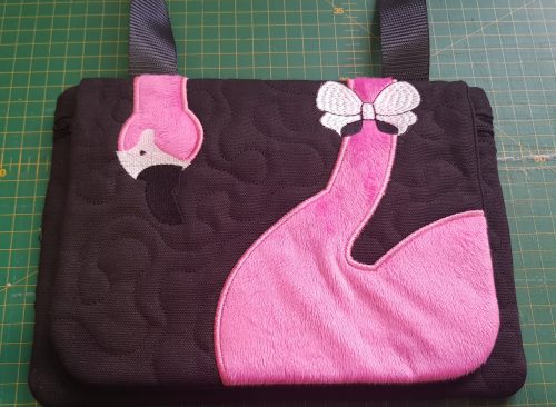 Flamingo bag flap - ITHWL