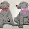 dog stuffie stitched ear - ITHWL