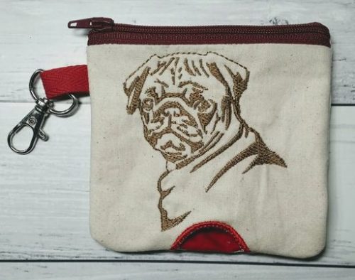 Pug bottom poo bag -ITHWL