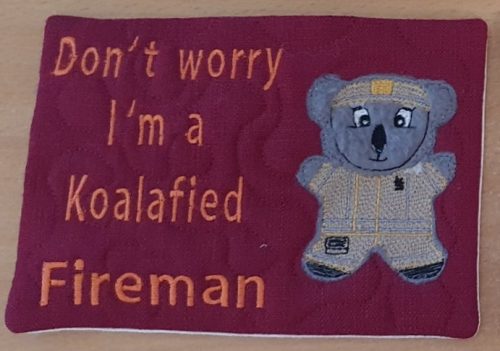 Koalafied fireman cup coaster - ITHWL