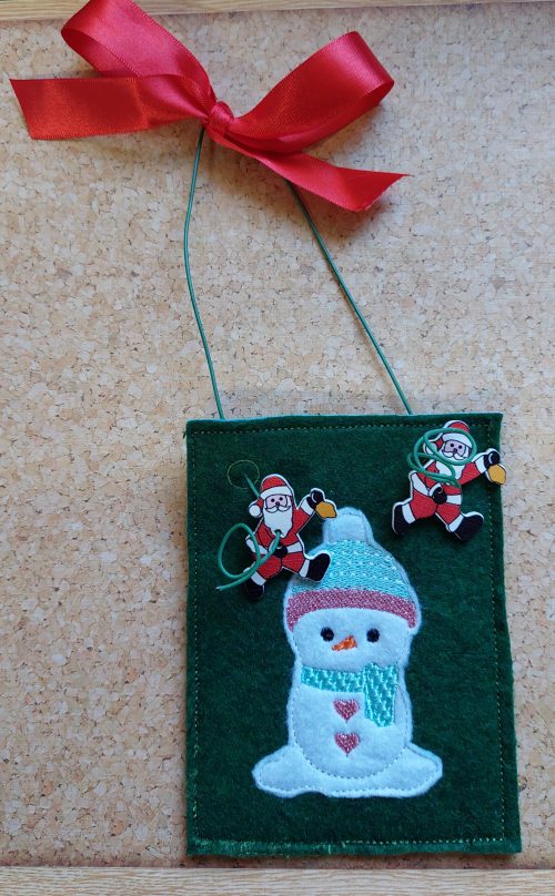Gift card holder Snowgirl - ITHWL