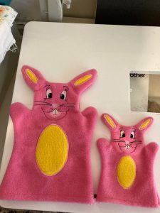 Bunny hand puppets - ITHWL