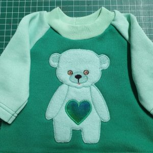 Little Bear heart applique - ITHWL