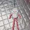 Snowman candy cane holder - ITHWL