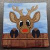 Reindeer peeker coaster - ITHWL
