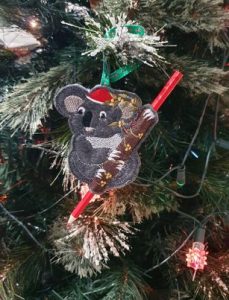 Koala candy cane holder - ITHWL