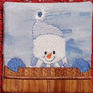 Snowman peeker coaster - ITHWL