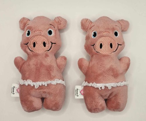 Pig dancing 2 to a hoop 7.5x11 - ITHWL