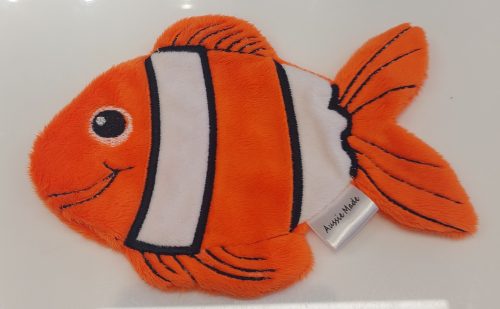 Stripey Fish stuffie 5x7 - ITHWL
