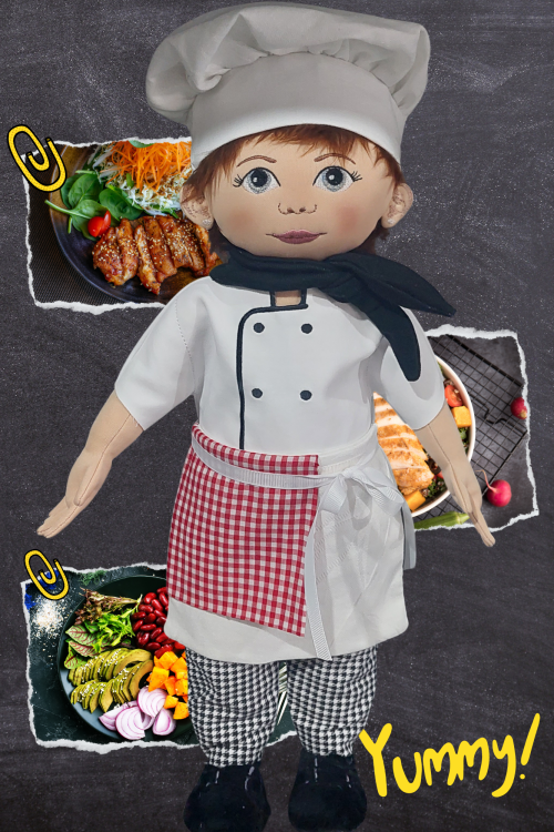 Chef girl doll 6x10 - ITHWL