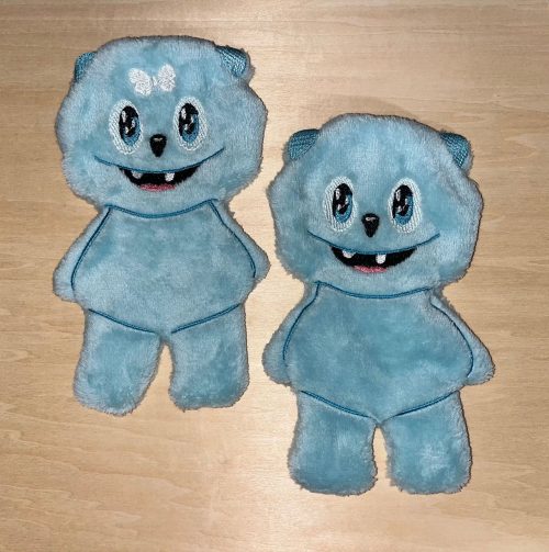 Blue chubby 2 to a hoop 7.5x11 - ITHWL