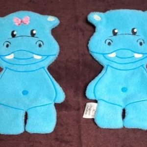 Hippo chubby 2 to a hoop 7.5x11 - ITHWL