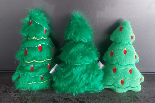 Christmas tree stuffie with lights 2 to a hoop 7.5x11 - ITHWL