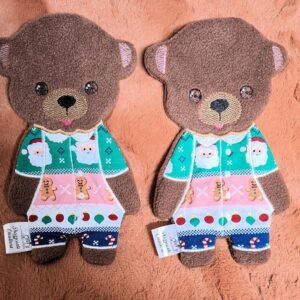 Little Bear Shorty Pj's 2 to a hoop 7.5x11- ITHWL