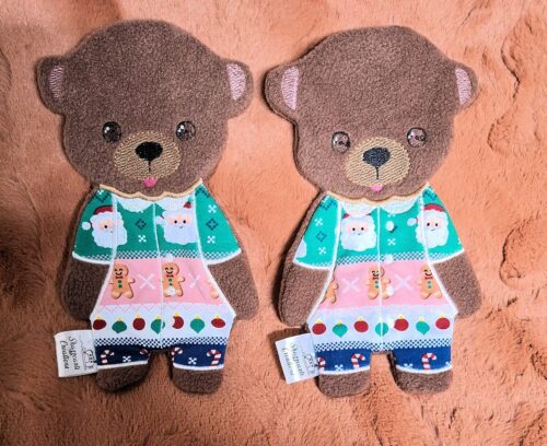 Little Bear Shorty Pj's 2 to a hoop 7.5x11- ITHWL