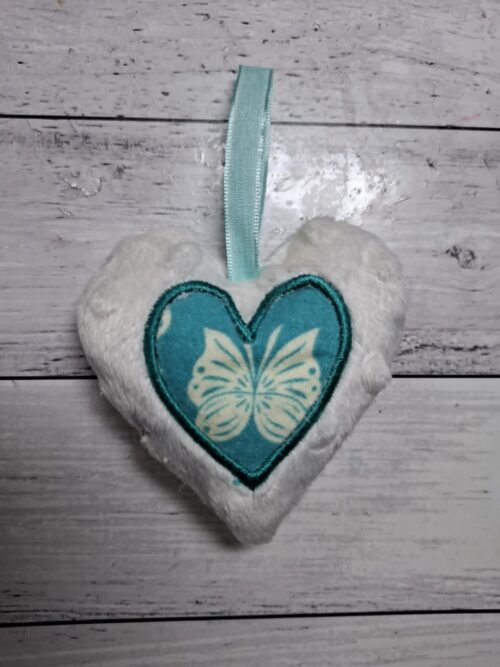 Reverse applique heart