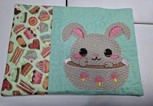 Bunny in a bowl coaster 5x7 - ITHWL